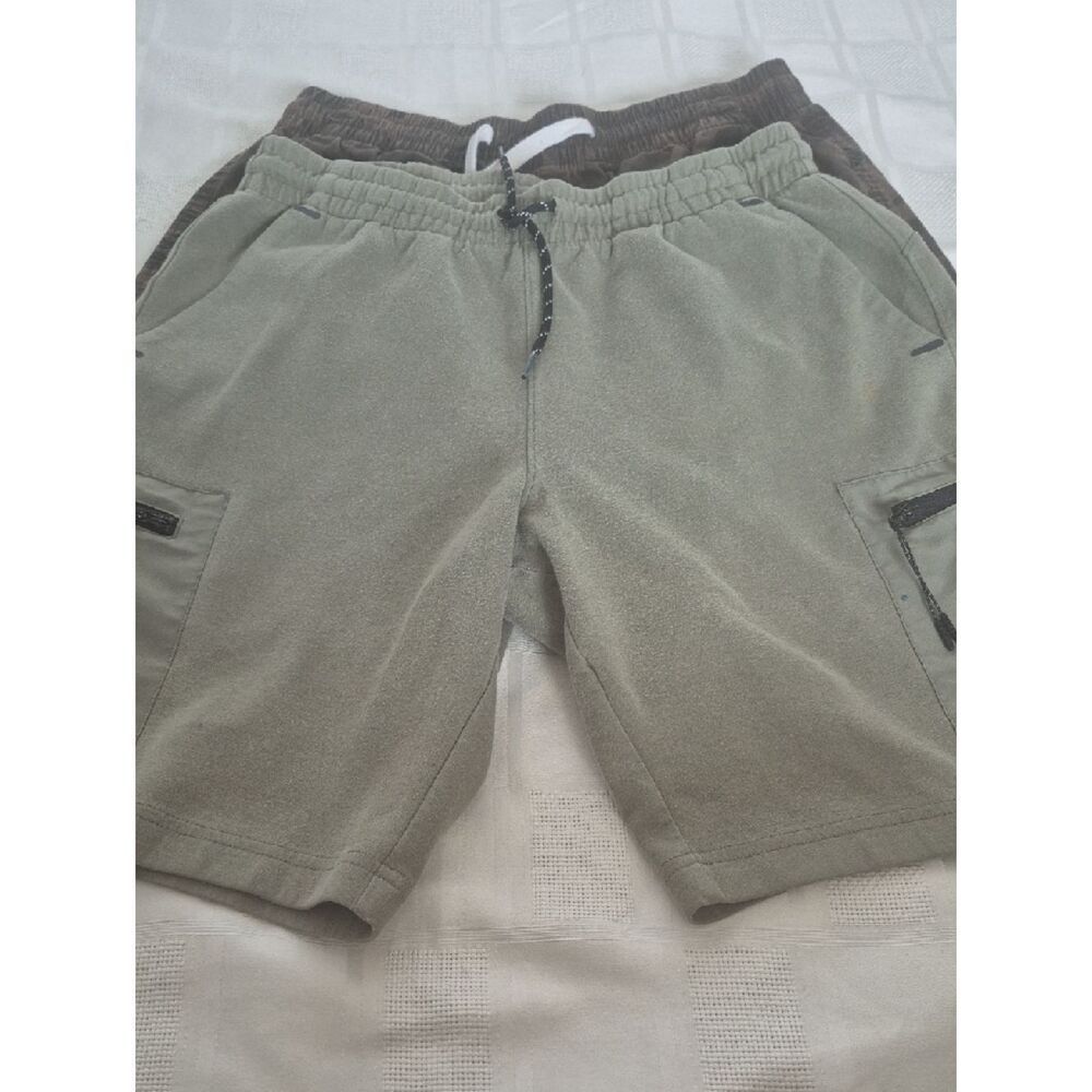 Old Navy Bundle Of 2 Olive and Brown Camo Drawstring Athletic Shorts - Picture 12 of 16